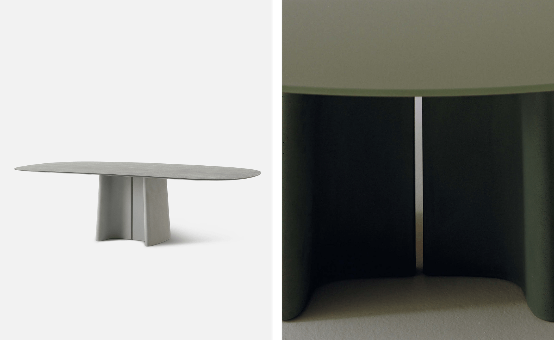 Tara table and concrete base detail