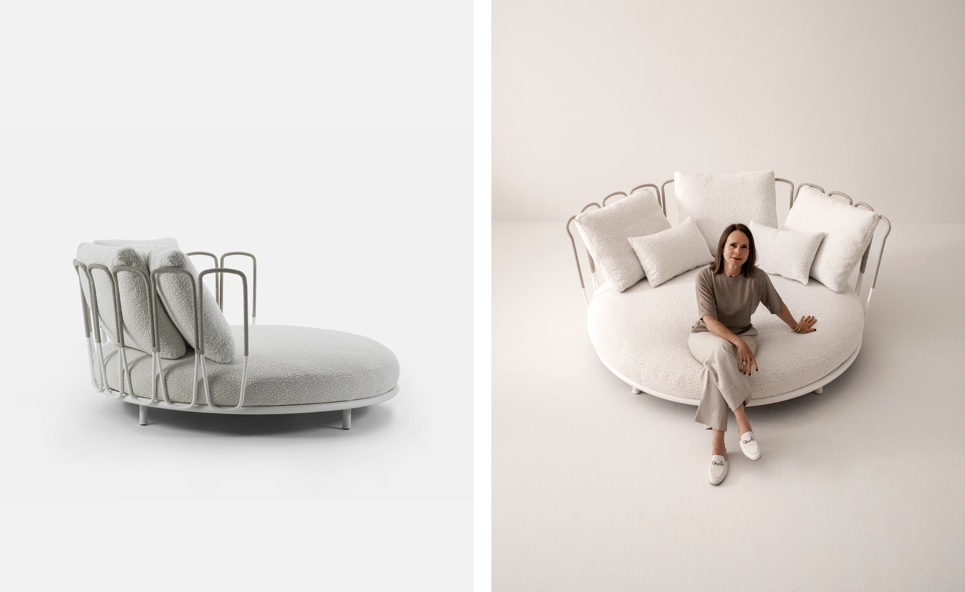 Margherì daybed, with Monica Armani
