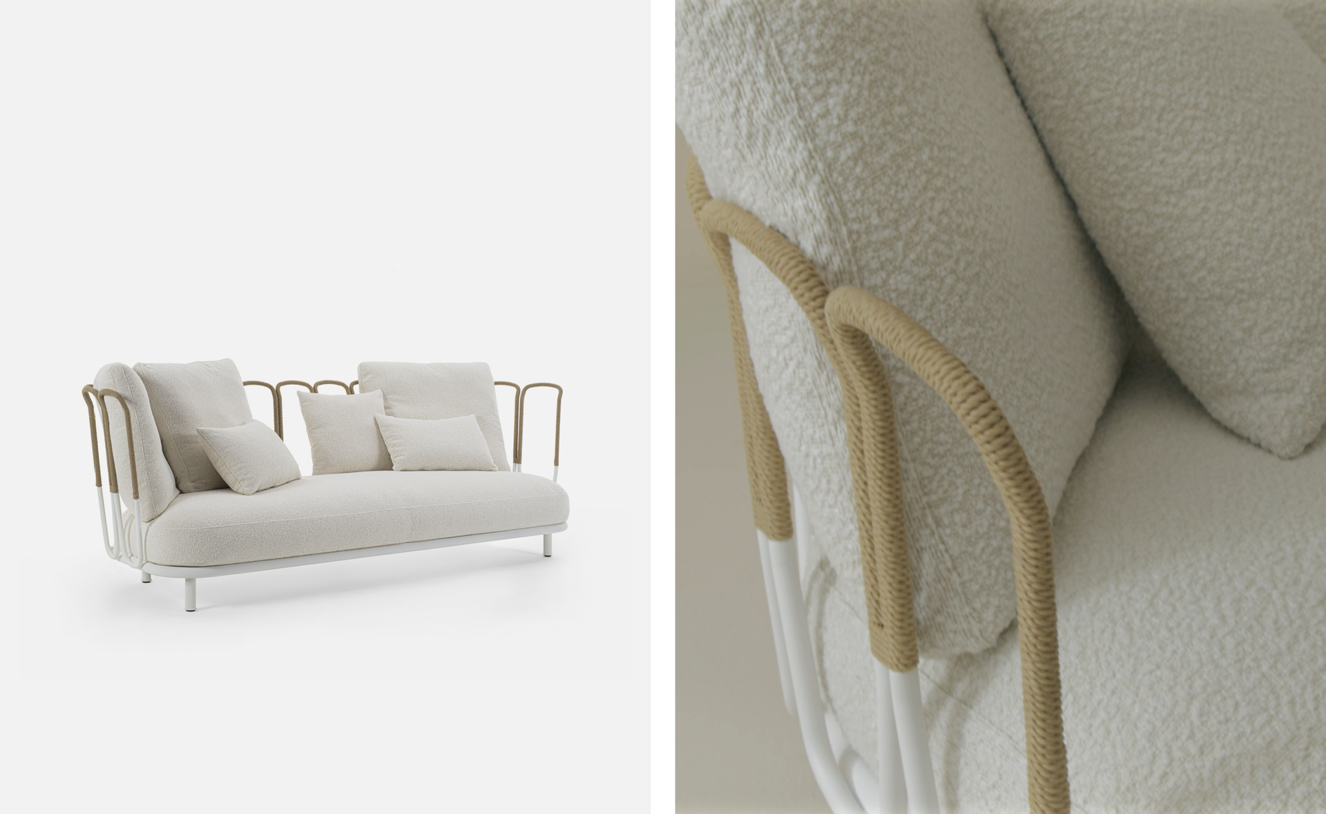 Margherì sofa and cord detail